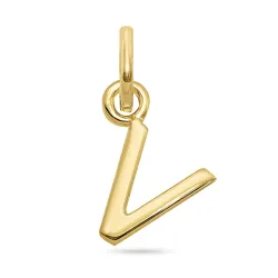 bokstav v hängen i förgyllt silver - My Letter
