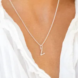 bokstav v hängen i silver - My Letter