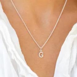 bokstav g hängen i silver - My Letter