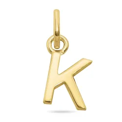 bokstav k hängen i förgyllt silver - My Letter
