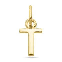 bokstav t hängen i förgyllt silver - My Letter