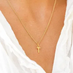 bokstav t hängen i förgyllt silver - My Letter