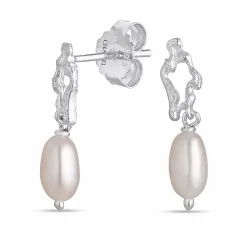 pärla örhängen i silver - Lumé Etched