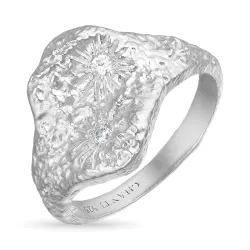 zirkon ring i silver
