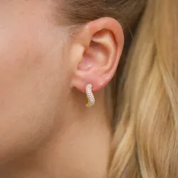 zirkon örhängen i förgyllt silver - Lumé Illume