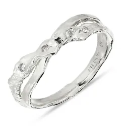 zirkon ring i silver