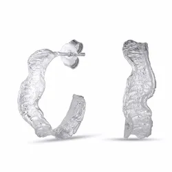 22 mm halvcreol i silver - Lumé Etched