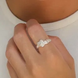 bred ring i silver - Lumé Etched