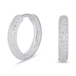 14 mm zirkon creol i silver - Lumé Illume