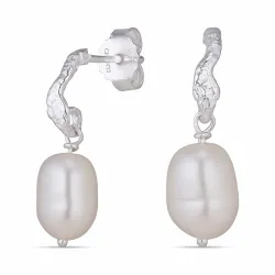 pärla örhängen i silver - Lumé Etched