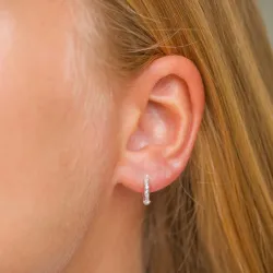 11,5 mm creol i silver - Lumé Etched