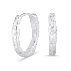 16 x 14 mm creol i silver - Lumé Etched