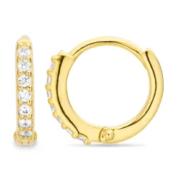 zirkon creol i förgyllt silver - Lumé Illume