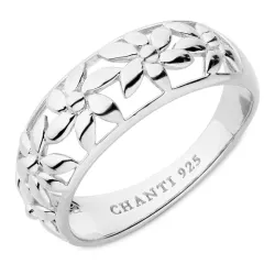 blommor ring i silver
