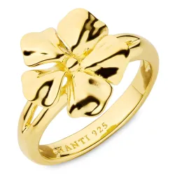 blommor ring i förgyllt silver - Lumé Essence