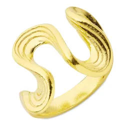 ring i förgyllt silver - Lumé Etched