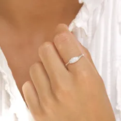zirkon ring i silver - Lumé Illume