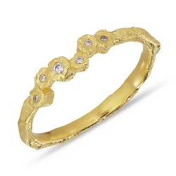 zirkon ring i förgyllt silver - Bubbly Sparkle