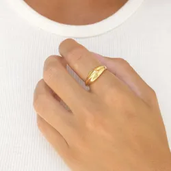 ring i förgyllt silver - Lumé Essence