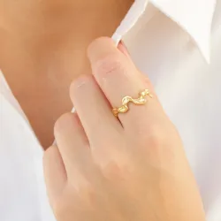 ring i förgylld mässing - Eliné