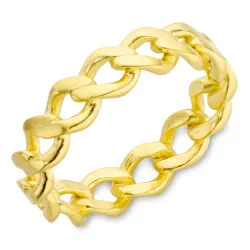 panzer ring i förgylld mässing - Eliné