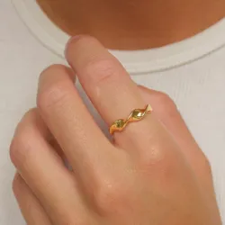 ring i förgylld mässing - Eliné