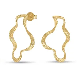 örhängen i förgylld mässing - Eliné