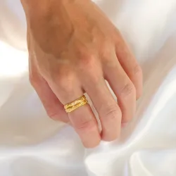 ring i förgylld mässing - Eliné