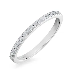 zirkon alliancring i silver