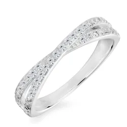 zirkon ring i silver