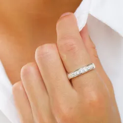 zirkon ring i silver