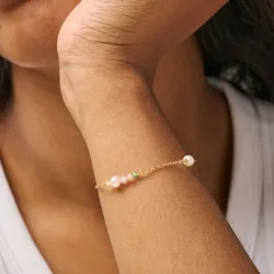 Enamel Sofia multifärgade armband i förgyllt silver