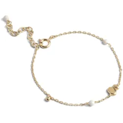 Enamel Melia Daisy armband i förgyllt silver