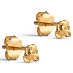 4 mm Enamel Rio Mini örhängestift i förgyllt silver