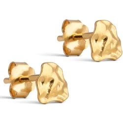 6 mm Enamel Rio örhängestift i förgyllt silver