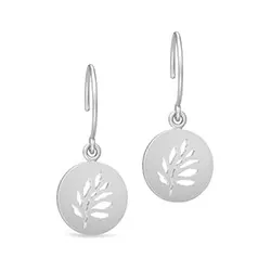 Julie Sandlau Signature örhängen i satinrhodinerat sterlingsilver