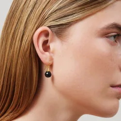 Julie Sandlau Berry blå örhängen i förgyllt silver blå kristal vit zirkon