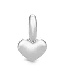 Julie Sandlau hjärta hängen i satinrhodinerat sterlingsilver