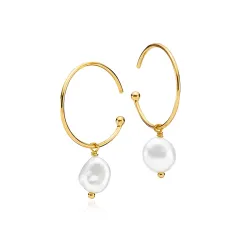 Izabel Camille Passion pärla halvcreol i förgyllt silver