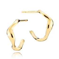 15 mm Izabel Camille Nori creol i förgyllt silver