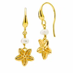 Izabel Camille Rosalina pärla örhängen i förgyllt silver