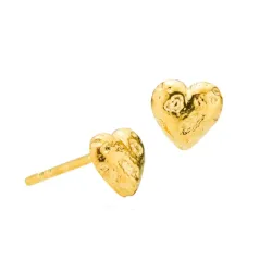 Izabel Camille Angel hjärta örhängen i förgyllt silver