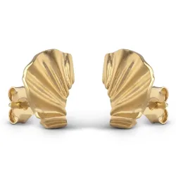 Enamel Mini Wave örhängen i förgyllt silver