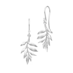 Julie Sandlau Little Tree Of Life örhängen i satinrhodinerat sterlingsilver