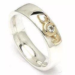 Kollektionsprov zirkon ring i silver