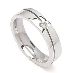 Kollektionsprov zirkon ring i silver