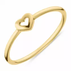 Kollektionsprov Simple Rings hjärta ring i förgyllt silver