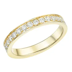 Kollektionsprov zirkon guldring i 9 karat guld