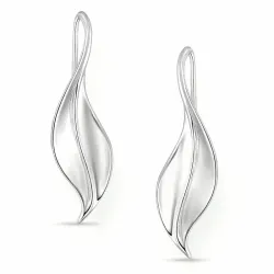 Kollektionsprov blad örhängen i silver