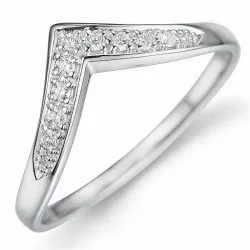 Kollektionsprov diamant ring i 9 karat vitguld 0,11 ct